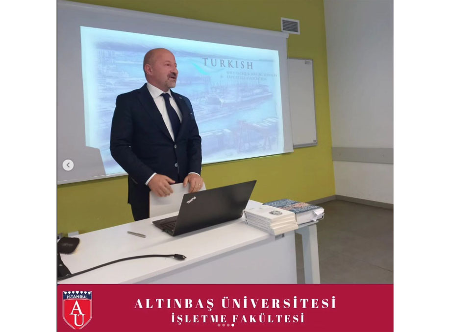 We hosted Cem SEVEN, Chairman of the Board of Ships, Yachts and Services Exporters Association, at our Faculty within the scope of the Import-Export Management Course.