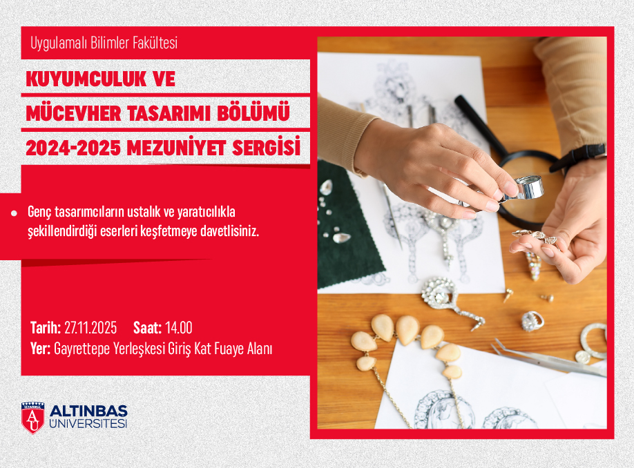 Kuyumculuk Ve Mücevher Tasarımı Bölümü 2024 – 2025 Mezuniyet Sergisi 
