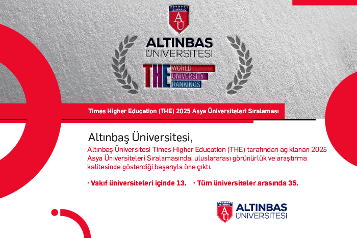 Altınbaş Üniversitesi THE 2025 Asya sıralamasında  