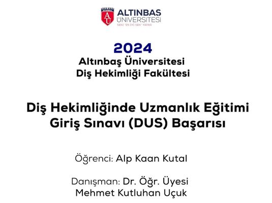 Öğrencimizden DUS’ta Büyük Başarı